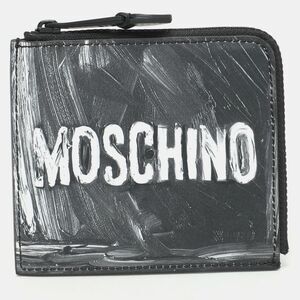 Moschino Grey Leather Coin Purse